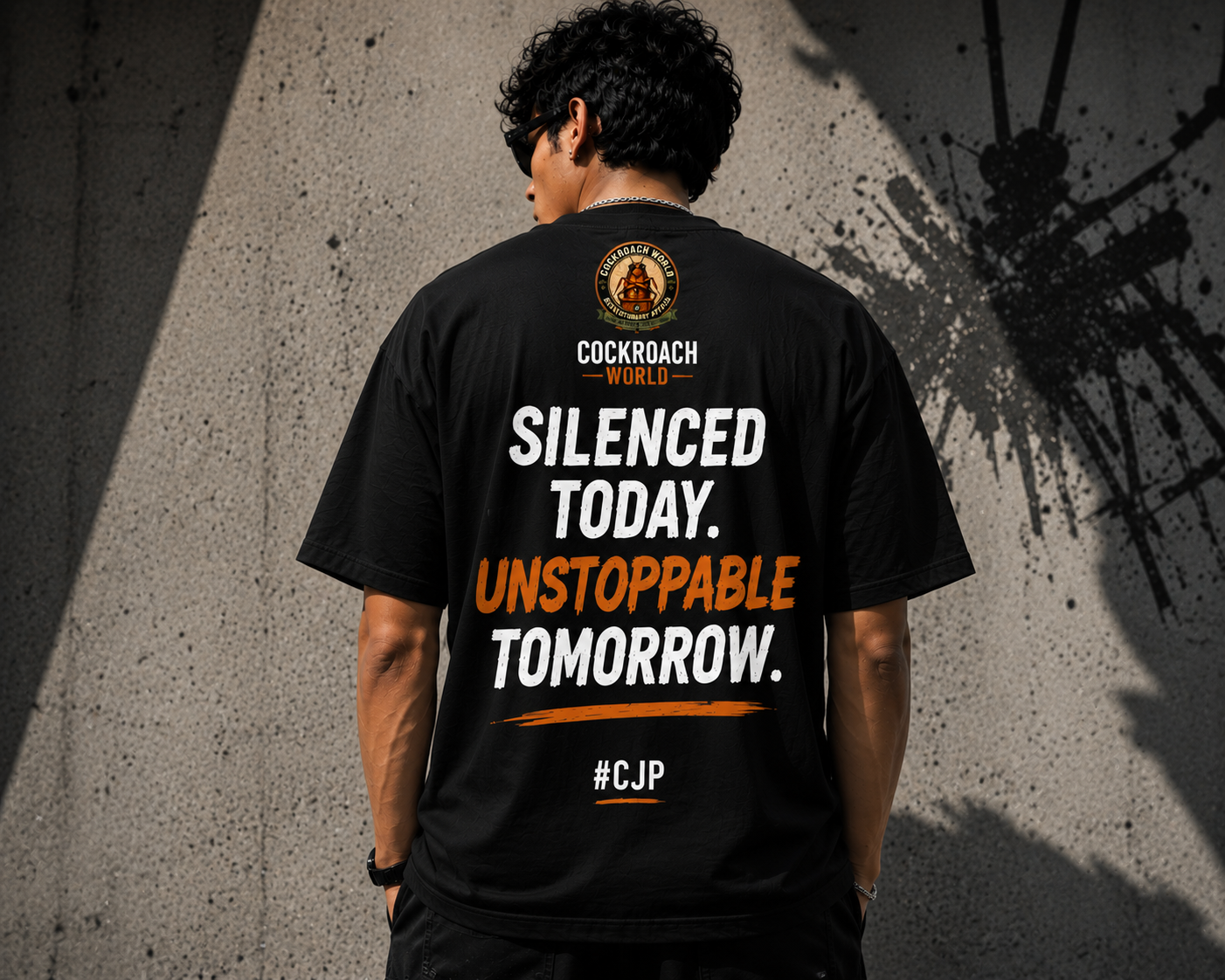 Cockroach World “Silenced Today. Unstoppable Tomorrow.” Oversized T-Shirt #CJP