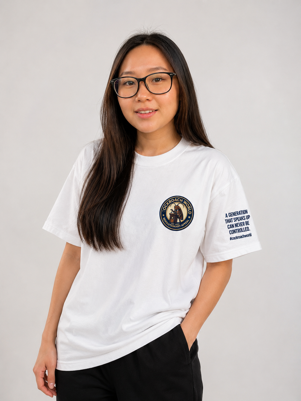 Cockroach World Oversized Tee – “A Generation That Speaks Up” Edition
