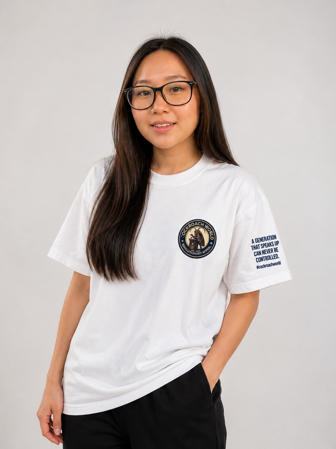 Cockroach World Oversized Tee – “A Generation That Speaks Up” Edition